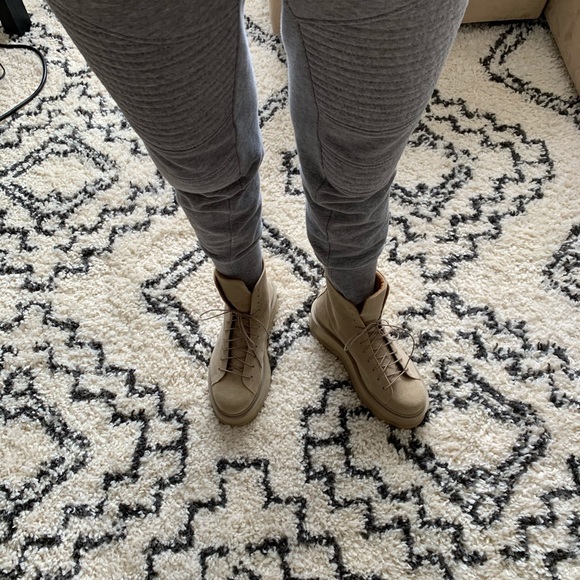 Suede combat boots -size 8.5 - Picture 9 of 13